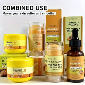 Head-to-toe care with eye cream, face cream, hand balm & turmeric oil. Lightweight, nourishing, and perfect for soft, glowing skin your autumn-winter essential.