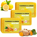 3-Piece Turmeric, Lemon & Kojic Acid Soap Bar Set