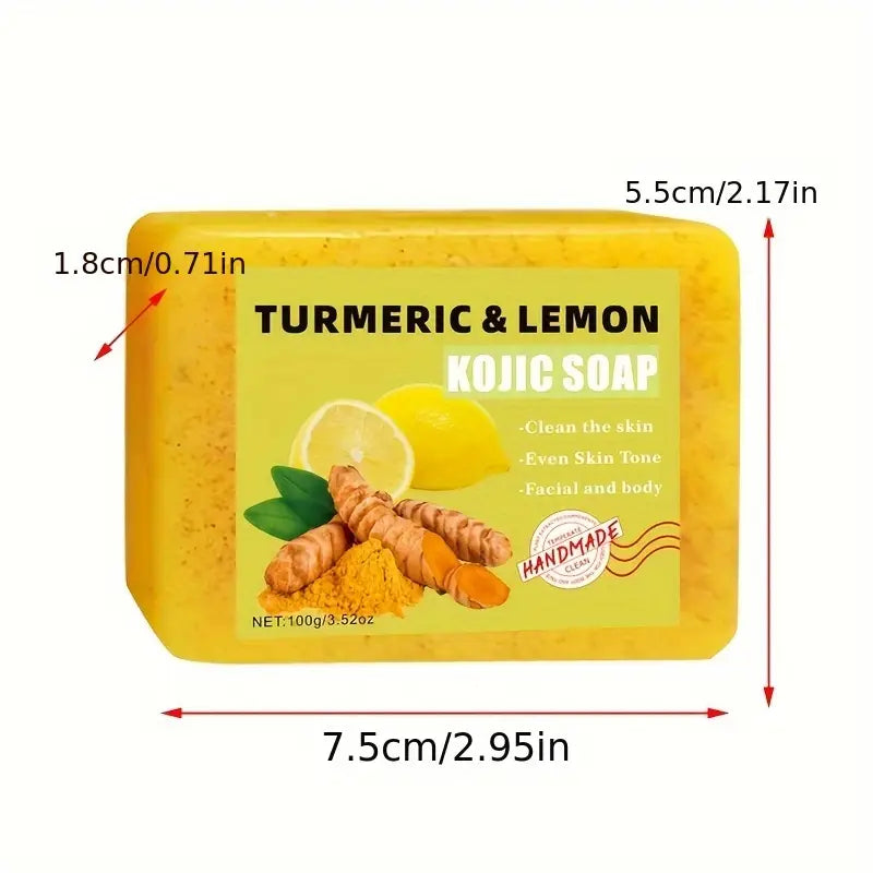 3-Piece Turmeric, Lemon & Kojic Acid Soap Bar Set