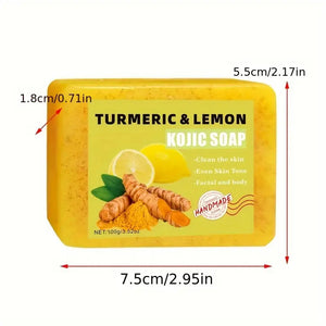 3-Piece Turmeric, Lemon & Kojic Acid Soap Bar Set