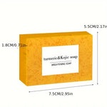 A 6-piece set of turmeric, lemon, and kojic acid soaps for radiant, moisturized skin. Gentle enough for face and body. Unisex. Cleanse, nourish, glow.
